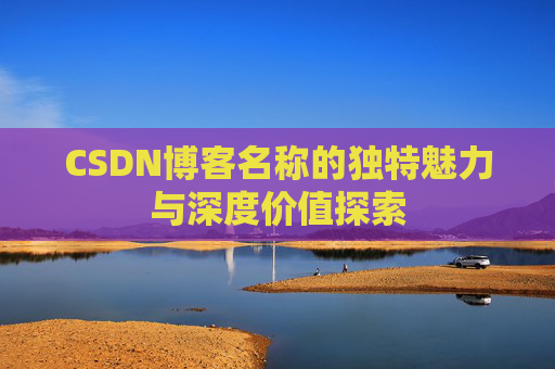 CSDN博客名称的独特魅力与深度价值探索